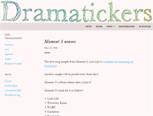 Tablet Screenshot of dramatickers.com